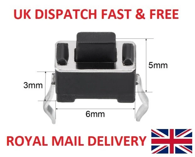 3x6x5mm Panel Micro PCB Momentary Tactile Tact Push Button Switch DIP - Image 1 of 1