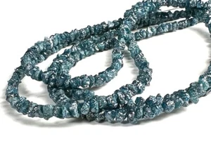 16 Zoll Natürliche Rohdiamant Perlen Blau Farbe I3 Reinheit Lose Diamant Schmuck - Bild 1 von 10