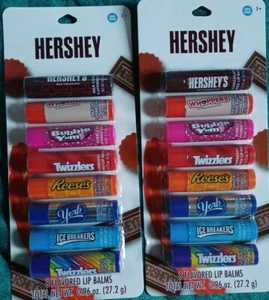 Lote de 2 Paquete de 8 Bálsamos Labiales con Sabor Reese's Twizzlers Bubble York - Imagen 1 de 1