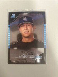 2005 Bowman Chrome Troy Tulowitzki First Year #BDP105 Colorado Rockies