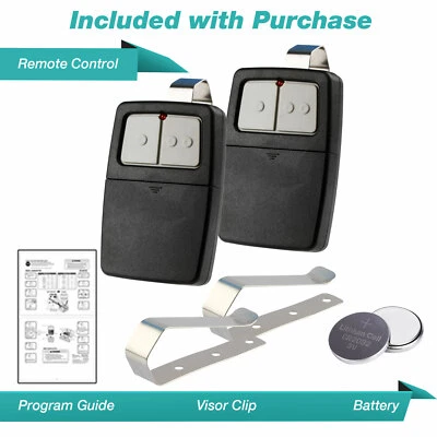 GARAGE SYNC 2 Garage Door Opener 2-Button Remote for Universal Clicker 375LM 375UT KLIK1U