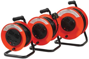 Eagle 4 Socket Extension Reel 15m 25m 50m Cord Carry Handle Reset Button 13A - Picture 1 of 4