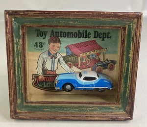 1997 Vandor Toys in the Cupboard of Yesterday 10” “Latest Automobile” Shadow Box - Picture 1 of 4