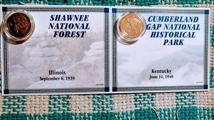 LOT OF # 2 STATEHOOD GOLD QUARTERS ILLINOIS & KENTUCKY NATIONAL FOREST - Picture 1 of 14
