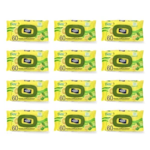 Feuchttücher milmil Lemon & Mint + Aloe Vera 12x 60 stk. = 720stk - Bild 1 von 7