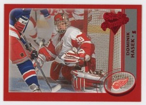 2002-03 O-Pee-Chee Premier Red #143 Dominik Hasek 043/100 (jersey #) kl