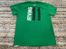 Boston Celtics T-Shirt Mens Medium Green Tee Kyrie Irving NBA Majestic SS Crew