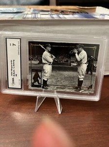 1995 Megacards #6 Babe Ruth Lou Gehrig New York Yankees Card