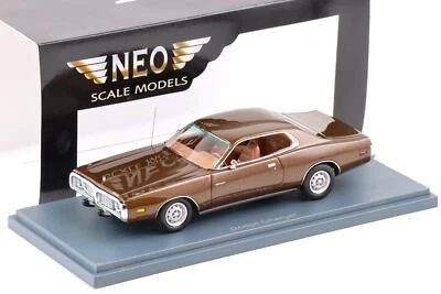 1:43 NEO Dodge Charger Coupe brown metallic 1973 - Bild 1 von 3