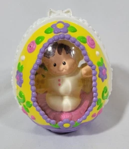 Little People Tippity Top Egg 1999 Easter Fisher Price White Bunny Used - Picture 1 of 4