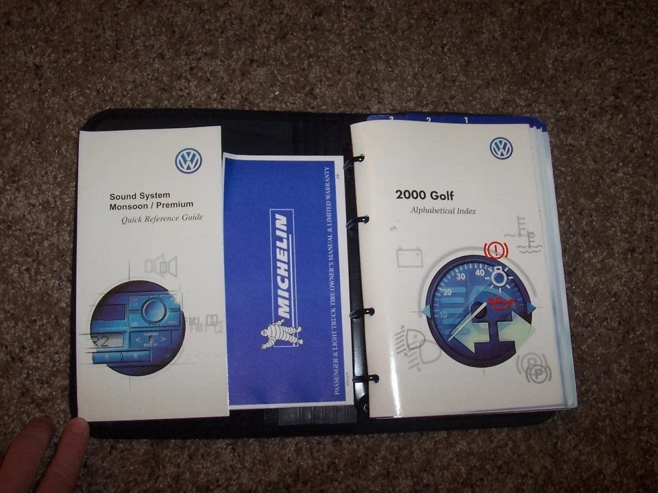 2000 Volkswagen VW Golf Owner Operator User Guide Manual GL GLS TDI Turbo xz - Изображение 1 из 1
