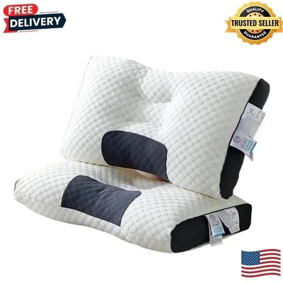 Neck Cervical Orthopedic Massage Pillow For Better Sleep Pain Relief Massage 1pc - Image 1 of 4