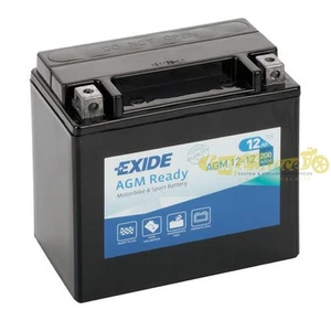 Batteria Exide Bike AGM Ready 12V-200A 150x90x145mm per Harley Triumph Yamaha - Imagen 1 de 1