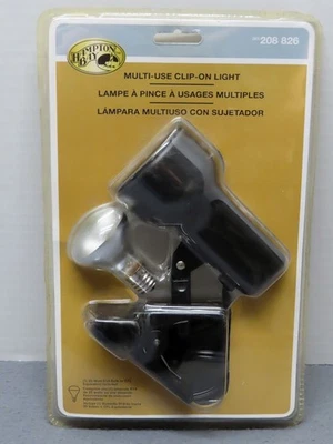 Hampton Bay Multi Use Clip On Light R14 Bulb Included 208 826 NEW in Package - Image 1 of 3