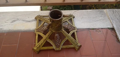 SUPPORTO Base GHISA Albero di Natale REGOLABILE UNIVERSALE antico Vintage Pigna - Immagine 1 di 4