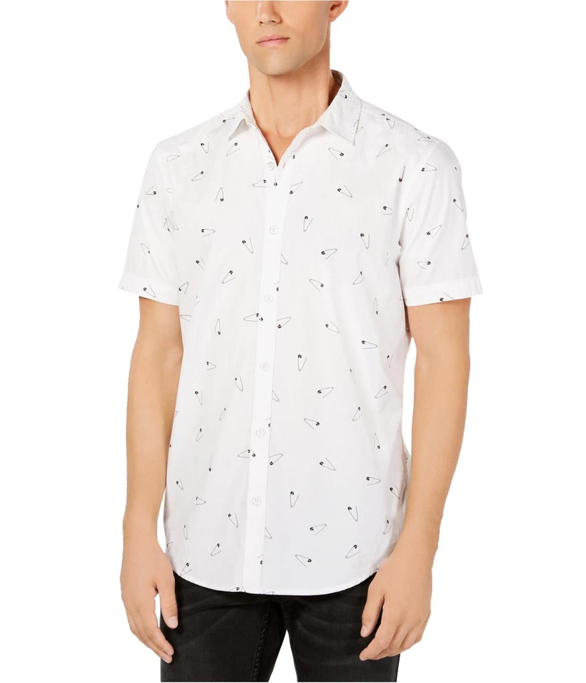 I.N.C Mens Safety Pin Print Button Up Shirt - Image 1 of 1