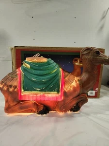 2003 VTG General Foam Plastics 28” CAMEL Blow Mold Christmas Nativity in Box - Picture 1 of 10