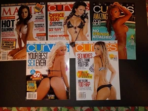 AMERICAN CURVES Maxim men magazine lot justene Jaro lana tailor - Picture 1 of 1