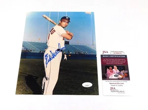 Eddie Mathews Signed 8 x 10 Color Photo Braves JSA Auto - Picture 1 of 3