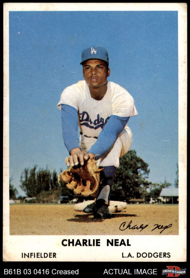 1961 Bell Brand Dodgers #43 Charlie Neal    3 - VG - Image 1 of 1