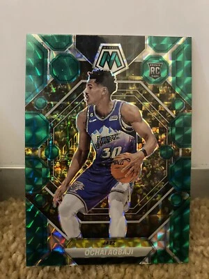 2022-23 Panini Mosaic OCHAI AGBAJI Green Mosaic Prizm RC #208 Jazz - Image 1 of 2