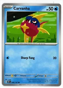 Pokemon Obsidian Flames 046/197 Carvanha - Picture 1 of 1