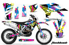 Dirt Bike Graphics Kit Decal Sticker Wrap For Yamaha WR450F 2012-2015 FLASHBACK