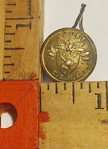 ANTIQUE West Point Cadet U.S.M.A. 7/8 BRASS Uniform Coat Button H.V. Allien - Picture 1 of 5