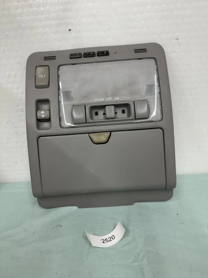 01-06 LEXUS LS430 techo superior delantero cúpula mapa luz lámpara interruptor techo corredizo Foto 1 de 4