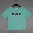 M&S Day Dreams Dovet Days Womens T-Shirt Size 6 Green Stacay Every Day