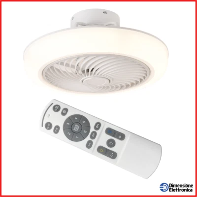 Ventilatore da Soffitto con Luce Led Agitatore Telecomando Melchioni MF2505CEI - Immagine 1 di 4