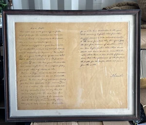 Vintage Old, Abraham Lincoln's Second Draft Reproduction Gettysburg Address - Picture 1 of 5
