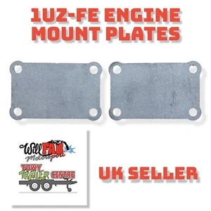 1UZ 1UZ-FE Engine Mount Plates DIY Engine Mounts Mild Steel CNC Cut - Picture 1 of 1