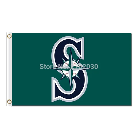Seattle Mariners Flag 3x5ft Banner Polyester Baseball WorldSeries mariners007 Cover