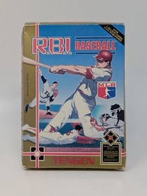 RBI Baseball NES Nintendo Tengen - In Box No Manual Cart in OG Seal