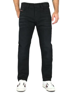 Diesel - Herren Regular Straight Fit Stretch Jeans Schwarz - D-Viker 09A15 - Picture 1 of 5