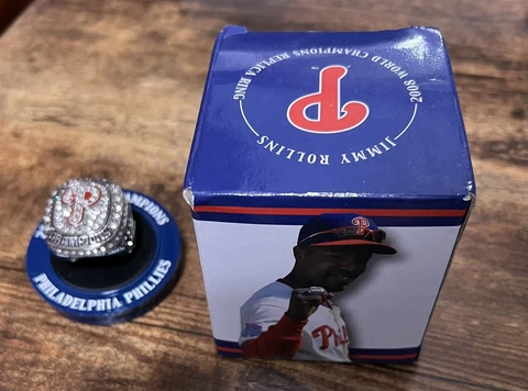 Philadelphia Phillies 2008 World Series Champions JIMMY ROLLINS Replica Ring SGA Cover