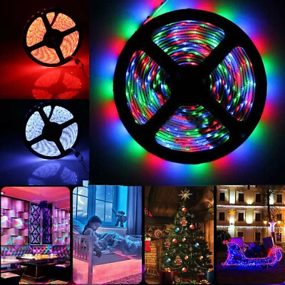 Tira De Luces 300 LED 5M RGB 16.4FT Tiras Led Para Decoracion Habitacions Cuart - Image 1 of 4