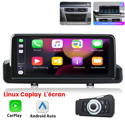 Pour BMW E90 E91 E92 2006-2010 Linux System Carplay Autoradio GPS Android Auto