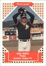1991-92 ProCards Tomorrow's Heroes #136 Russ Brock