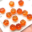 100pcs Glass Flat Pumpkin 8x10mm Jewelry Accessories Crystal Loose Beads