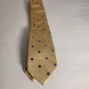 Michael Kors 100% Silk Neck Tie Multicolor Dots Black Label - Picture 1 of 9