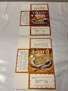 ORIGINAL VINTAGE Everest Dessert Cake Box Advertisement Box Retro Australia - Bild 1 von 5