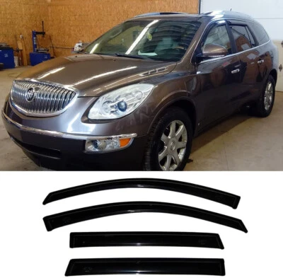 Visera de ventana con cinta de montaje exterior 4 piezas para Buick Enclave 2008-2017 Foto 1 de 4