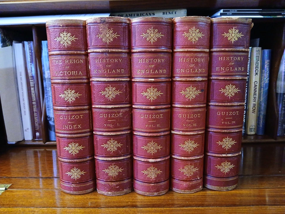 A Popular History of England by Guizot (1876) Owned by R.B Chisholm of Elgin Ill - Image 1 of 4