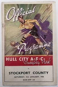 Hull City v Stockport County 31st January 1948 - Picture 1 of 3