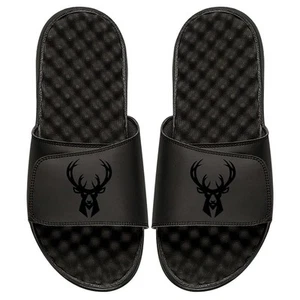 Men's Milwaukee Bucks ISlide Black Tonal Slide Sandals Mens 8 - Picture 1 of 1