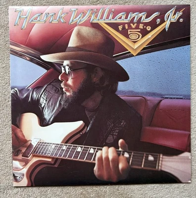 HANK WILLIAMS JR - FIVE-O Vinyl LP 1985 RECORD Specialty Press 1-25267 NM Foto 1 de 4