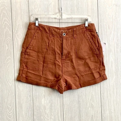 Bella Dahl Womens Sedona Rolled Cuff Shorts Size 29 Linen Blend NWT - Image 1 of 4