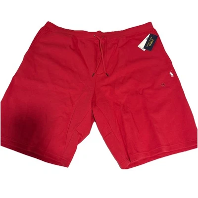 Polo Ralph Lauren Big & Tall Men's Red Solid Double Knit Shorts 3XB - Image 1 of 4